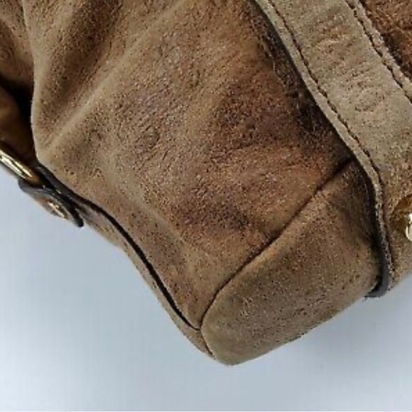 Michael Kors (MK) Distressed Ostrich Handbag - Picture 7 of 9